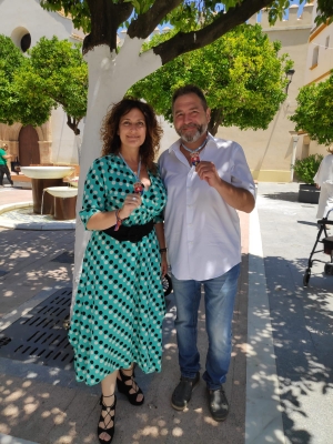 Carmen Mudarra y Nacho Ruiz, concejales de IU en el Ayuntamiento de La Rinconada