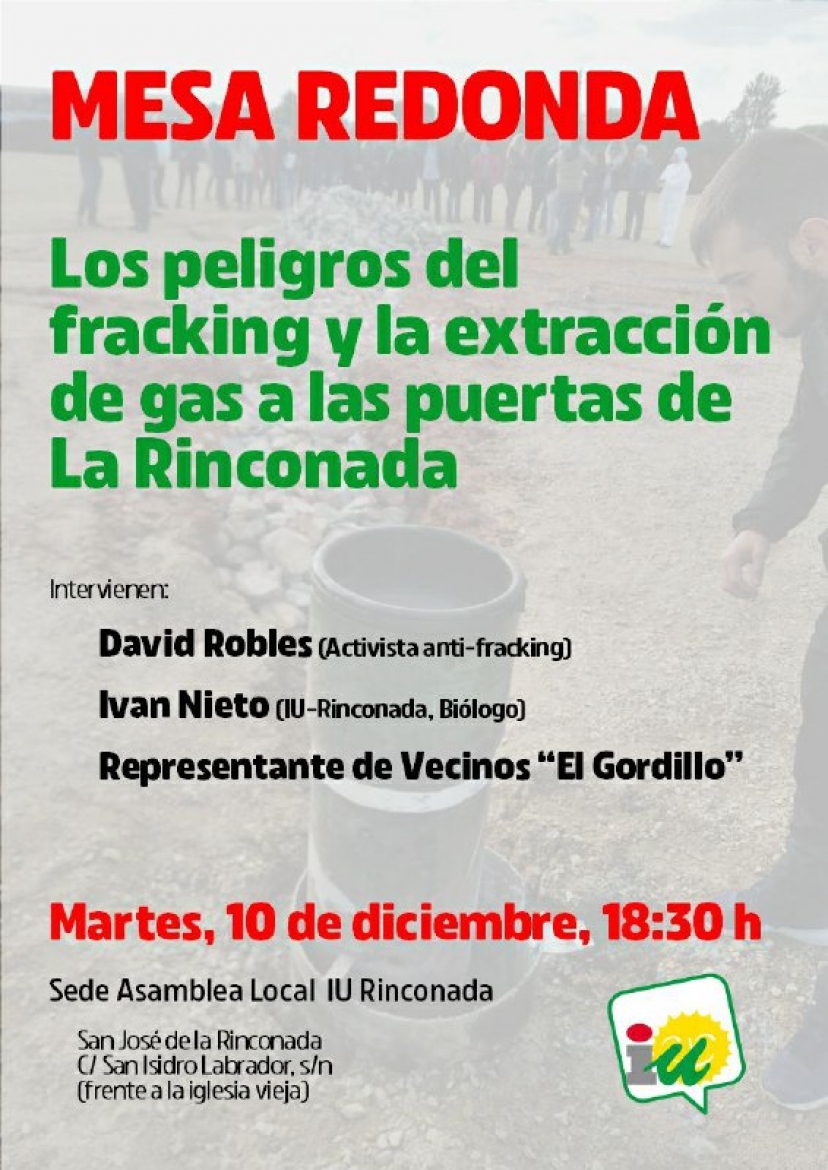 Mesa redonda: Los peligros del fracking y la extracción de gas a las puertas de La Rinconada